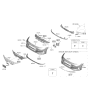 Diagram for Hyundai Elantra Grille - 86351-AA000