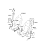 Diagram for Hyundai Equus Seat Belt - 88870-3N590-SH