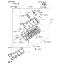 Diagram for Hyundai Genesis Cylinder Head - 22110-3F401