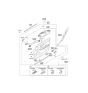 Diagram for Hyundai Equus Power Window Switch - 93575-3N000-VM5