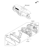 Diagram for 2012 Hyundai Equus Instrument Cluster - 94003-3N270