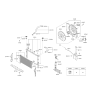 Diagram for Hyundai Genesis Cooling Fan Assembly - 25231-3M250