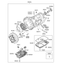 Diagram for 2011 Hyundai Genesis Transmission Pan - 45280-49000