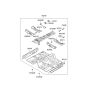 Diagram for Hyundai Equus Front Cross-Member - 65175-3M000