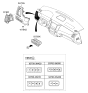 Diagram for 2013 Hyundai Equus Dimmer Switch - 93700-3N450-VM5