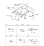 Diagram for 2010 Hyundai Equus Sun Visor - 85202-3N950-SH