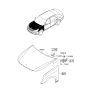 Diagram for 2010 Hyundai Equus Hood Hinge - 79120-3N001