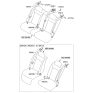 Diagram for 2014 Hyundai Equus Seat Belt - 89810-3N500-RY