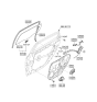 Diagram for Hyundai Equus Window Motor - 83450-3N000