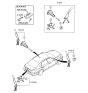 Diagram for Hyundai Equus Door Lock Cylinder - 81970-3NA00
