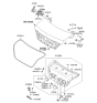 Diagram for 2009 Hyundai Genesis Trunk Latch - 81230-3M020