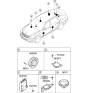 Diagram for 2014 Hyundai Equus Car Speakers - 96350-3N300