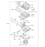 Diagram for 2010 Hyundai Genesis Blower Motor - 97113-3M000