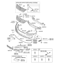 Diagram for 2011 Hyundai Equus Bumper - 86540-3N010