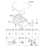 Diagram for Hyundai Equus Lift Support - 81161-3N000