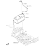 Diagram for 2010 Hyundai Genesis Battery Terminal - 37180-3M100