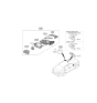 Diagram for 2018 Hyundai Sonata Car Mirror - 87620-C2520