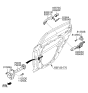 Diagram for Hyundai Sonata Hybrid Door Handle - 82651-C1010