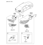 Diagram for 2018 Hyundai Sonata Back Up Light - 92401-C2500