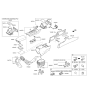 Diagram for 2019 Hyundai Sonata Cup Holder - 84670-C2AA0-ZTR