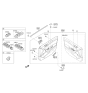 Diagram for Hyundai Door Handle - 82620-C2500-ZL5