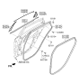 Diagram for Hyundai Sonata Hybrid Weather Strip - 83220-C1000