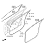 Diagram for 2018 Hyundai Sonata Door Moldings - 82250-C2000