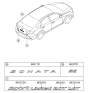 Diagram for 2019 Hyundai Sonata Emblem - 86318-C2510