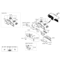 Diagram for 2017 Hyundai Sonata Steering Column Cover - 84852-C2150-TRY