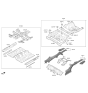 Diagram for 2019 Hyundai Sonata Front Cross-Member - 65610-D5000