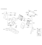 Diagram for 2019 Hyundai Sonata Armrest - 89900-C2KC0-XTK