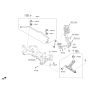 Diagram for Hyundai Sonata Sway Bar Kit - 54810-C1300