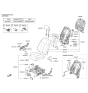 Diagram for 2019 Hyundai Sonata Seat Cushion - 88200-C2KA0-X3R