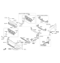 Diagram for Hyundai Sonata Bumper - 86511-C2AA0