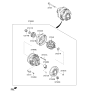 Diagram for 2015 Hyundai Sonata Alternator - 37300-2G061