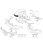 Diagram for 2018 Hyundai Sonata Bumper - 86611-C2700