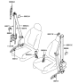 Diagram for 2001 Hyundai Tiburon Seat Belt - 88810-2C750-LK