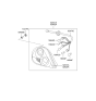 Diagram for Hyundai Tiburon Back Up Light - 92402-2C520