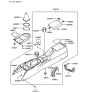 Diagram for 2003 Hyundai Tiburon Center Console Base - 84610-2C150-LK