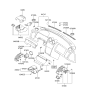 Diagram for 2004 Hyundai Tiburon Steering Column Cover - 84851-2C100-LK