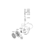 Diagram for 2002 Hyundai Tiburon Clutch Fork - 41431-39600