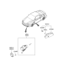 Diagram for 2005 Hyundai Accent Light Socket - 92550-2C000