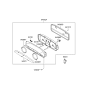 Diagram for 2003 Hyundai Tiburon Speedometer - 94001-2C120