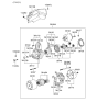 Diagram for Hyundai Starter Drive Gear - 36143-32510