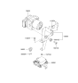 Diagram for 2004 Hyundai Tiburon ABS Control Module - 58920-2C000