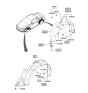 Diagram for 2001 Hyundai Tiburon Wheelhouse - 86812-2C500