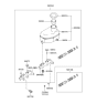 Diagram for Hyundai Brake Proportioning Valve - 58775-38600