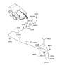 Diagram for 2008 Hyundai Tiburon Windshield Washer Nozzle - 98630-2C700