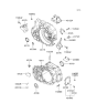 Diagram for 2001 Hyundai Tiburon Bellhousing - 43115-39500