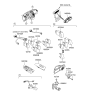 Diagram for Hyundai Tiburon Power Window Switch - 93575-2C000-CA